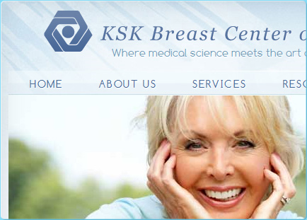 Breast Center of Irvine Layout Design & User Interface Design